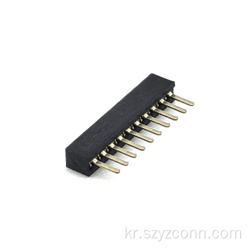 1.0mm 피치 암 헤더 단일 행 스트레이트